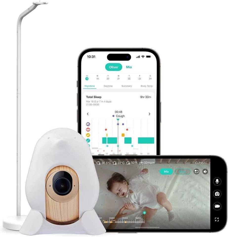 CuboAi Smart Baby Monitor 3 with Floor Stand