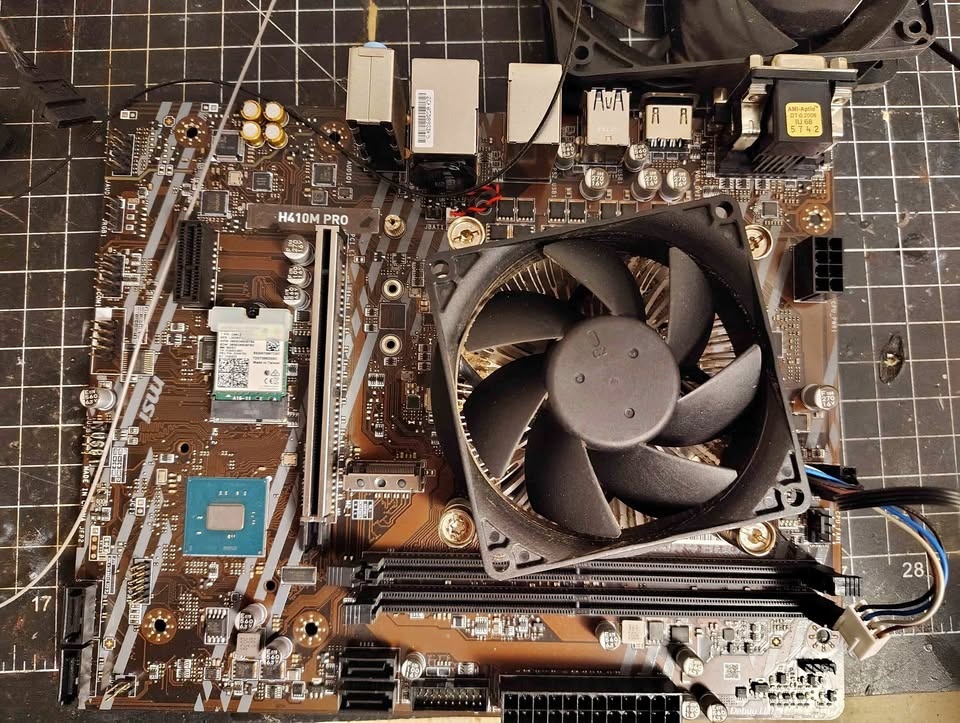 MSI H410M PRO Motherboard with CPU Cooler