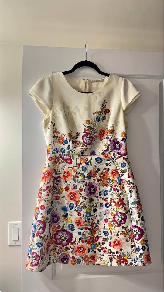 Flower Mini Dress (Korean Brand)