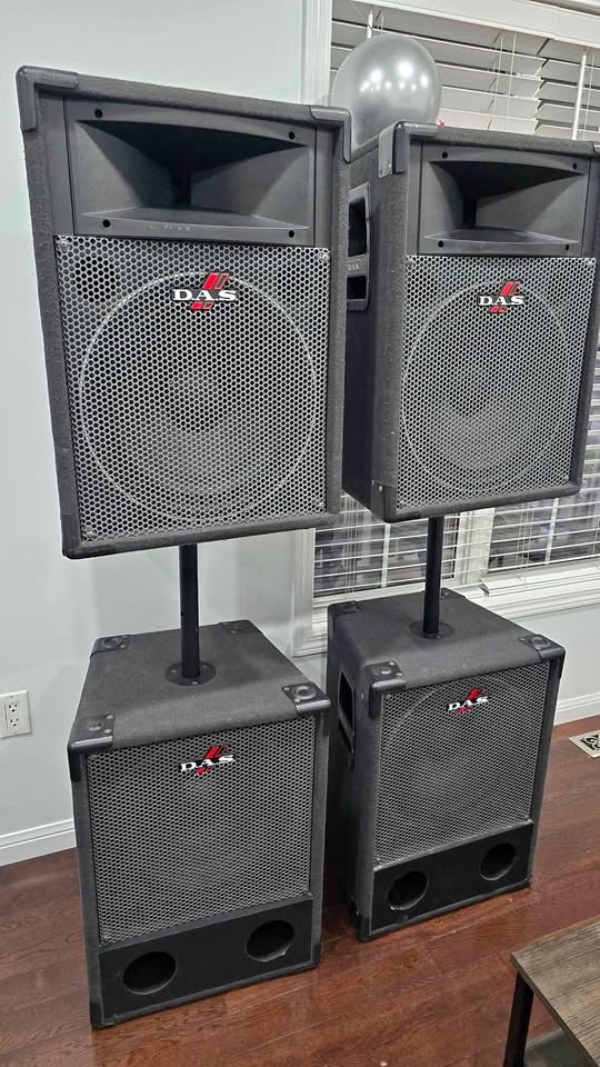 DAS PA System, Subs and Speakers