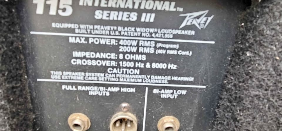 Peavey 3 Way Crossover - 400W Program