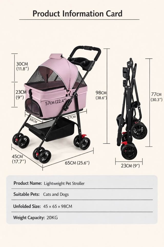 Foldable Pet Stroller - New！！ - photo 2