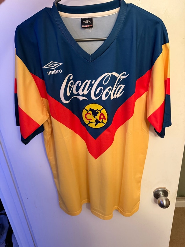 Club América Retro Home Soccer Jersey XL