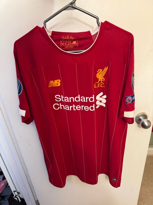 Liverpool Home Soccer Jersey with UCL Patches
