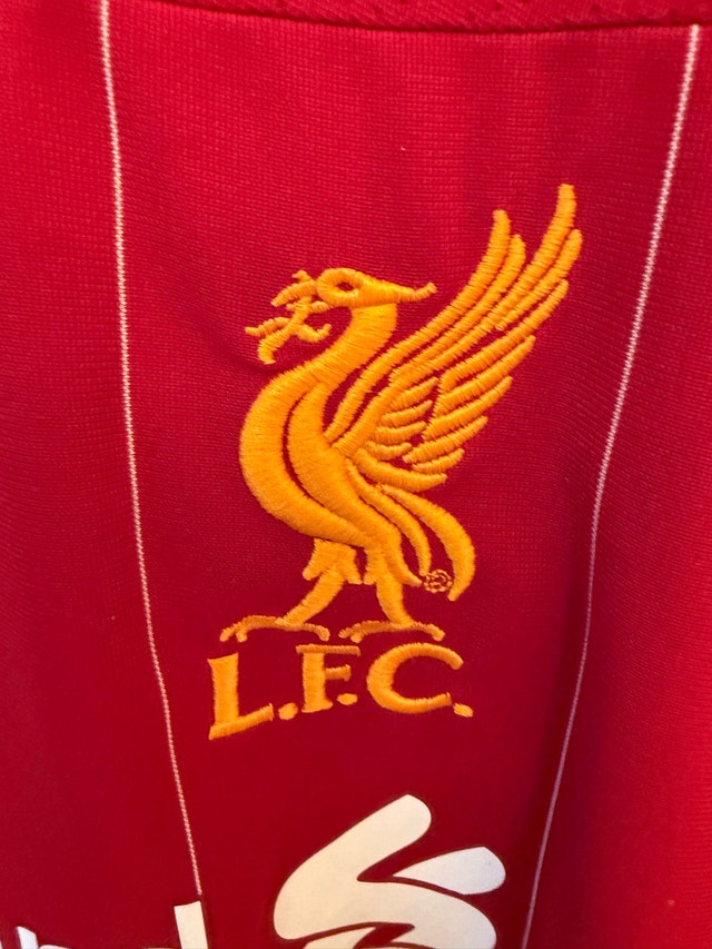 Liverpool Home Soccer Jersey with UCL Patches - photo 4