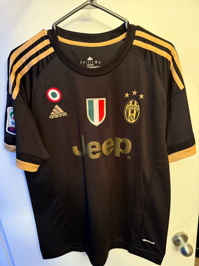 Juventus 15/16 Black & Gold Dybala #21 Jersey - Size L - photo 2