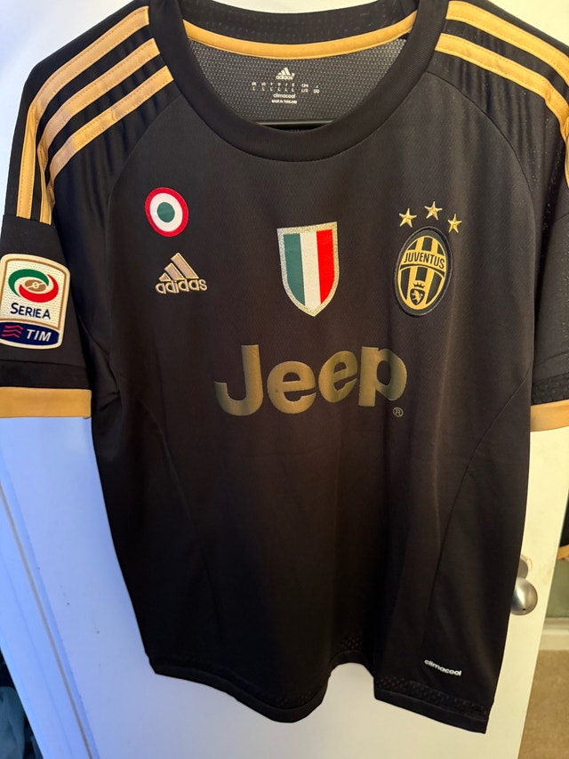 Juventus 2015/16 Black & Gold Pogba #10 Jersey (L)