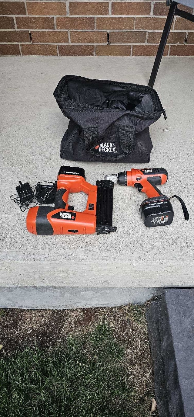Black and Decker 12 Volt Drill and Nailer - photo 2