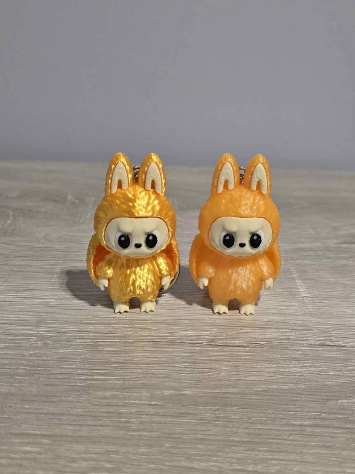Labubu Angel Keychain - 3D Printed