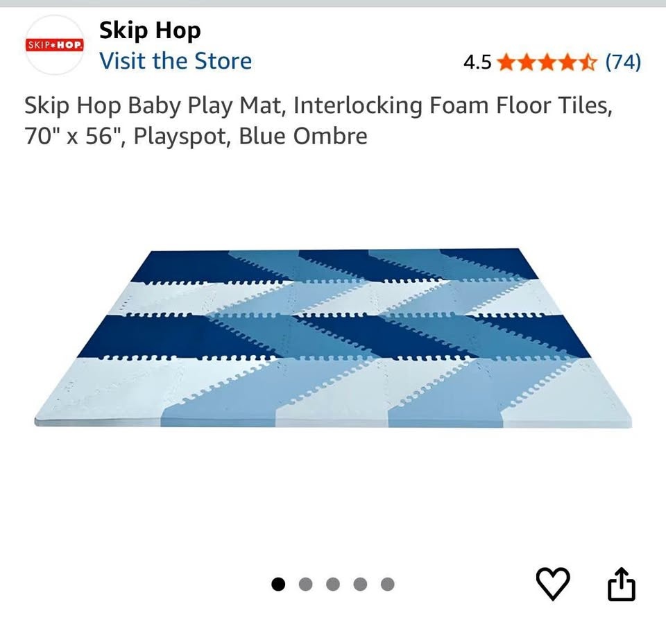 2 Sets Skip Hop Play Mat Tiles for Babies