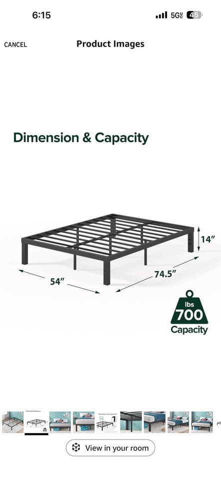 Zinus Metal Bed Frame - photo 2