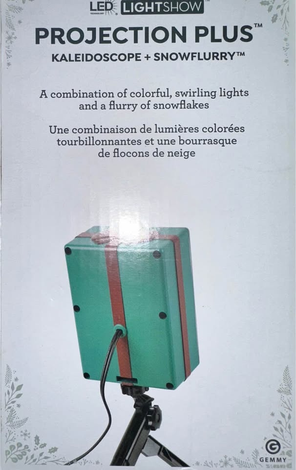 BNIB Holiday Projection Plus Kaleidoscope + SnowFlurry w/ Remote - photo 3