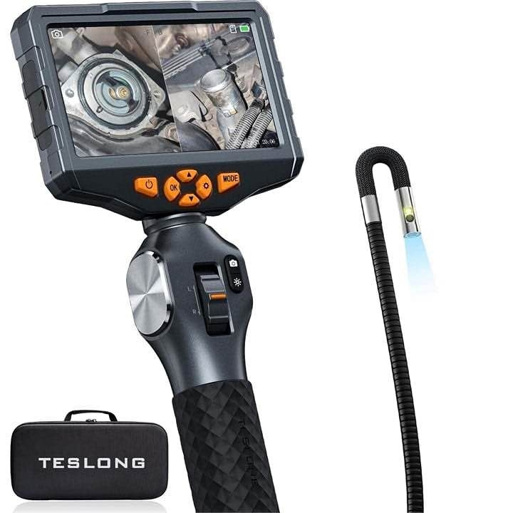 Teslong Articulating Borescope Dual Lens Endoscope