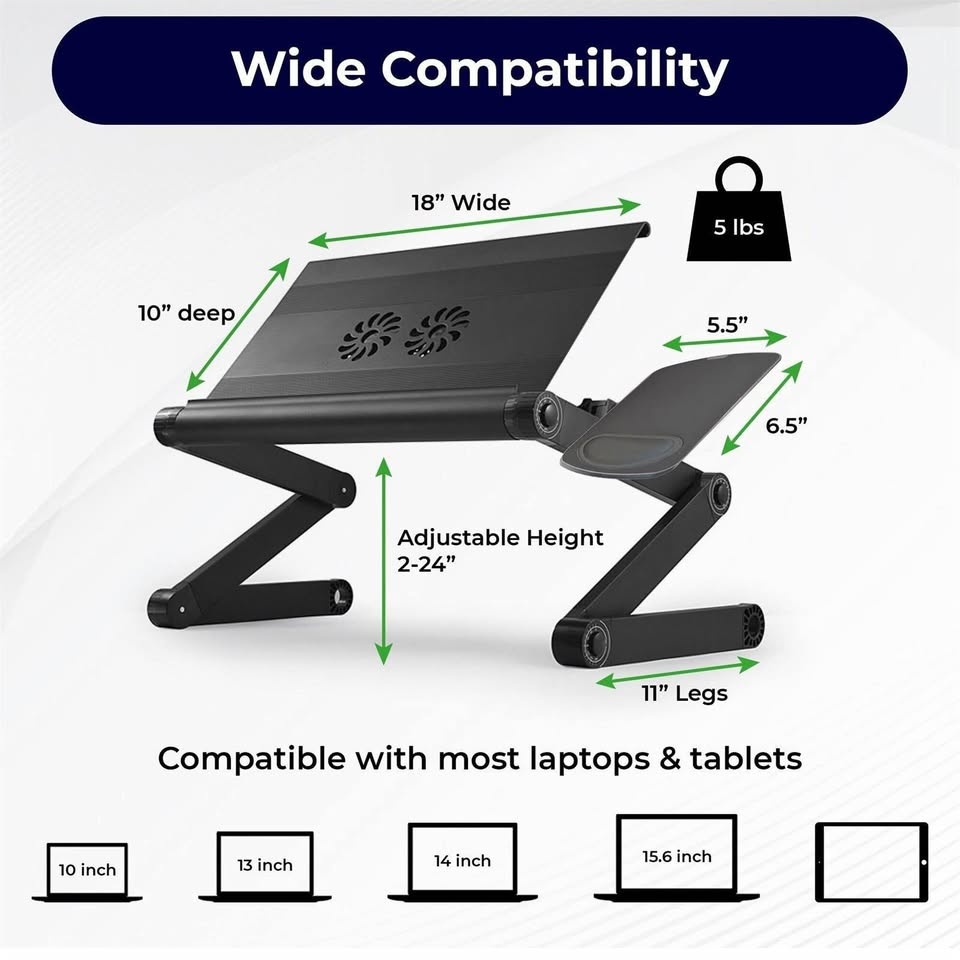 Uncaged Ergonomics Laptop Stand, 18x11in - photo 3