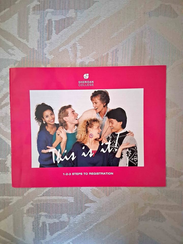 Vintage 1990 1-2-3 steps to registration brochure