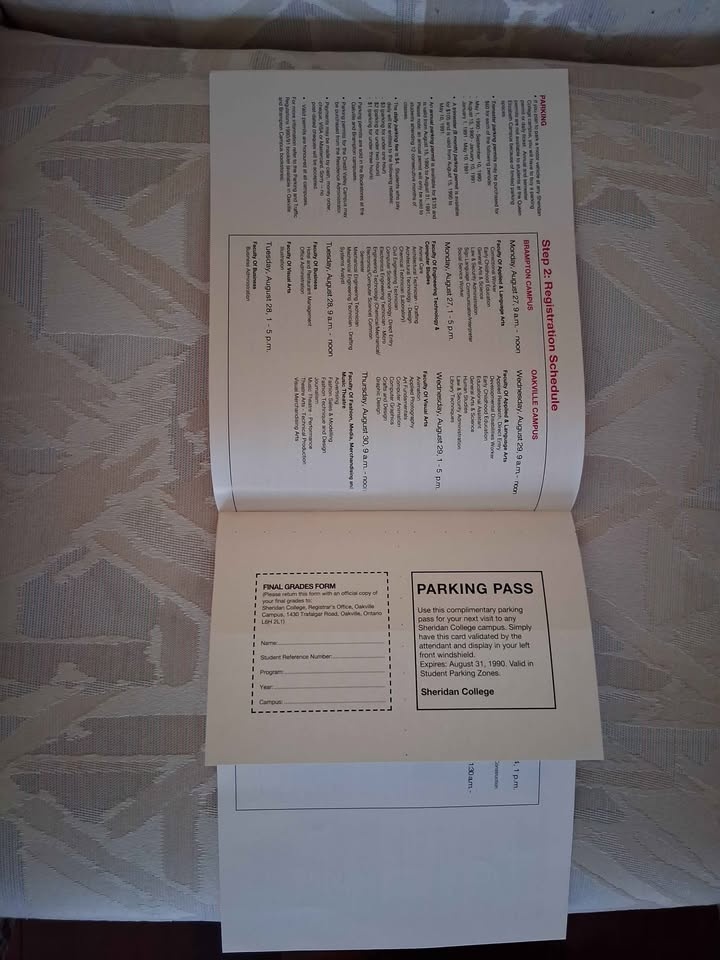 Vintage 1990 1-2-3 steps to registration brochure - photo 2