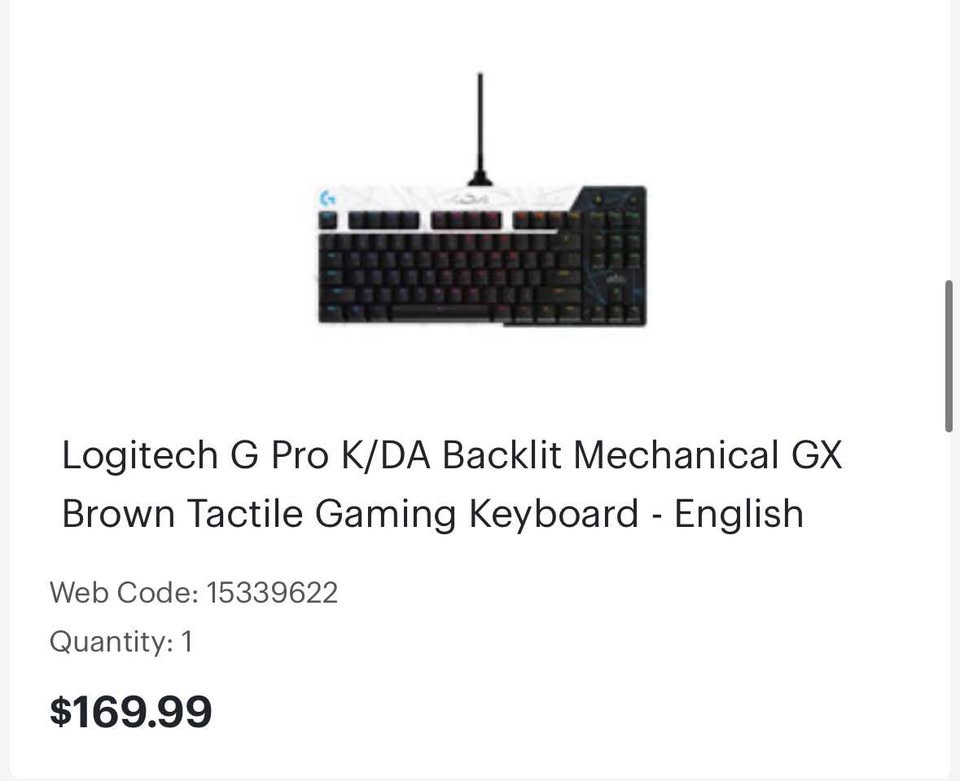Logitech G Pro K/DA Mechanical Gaming Keyboard - photo 2