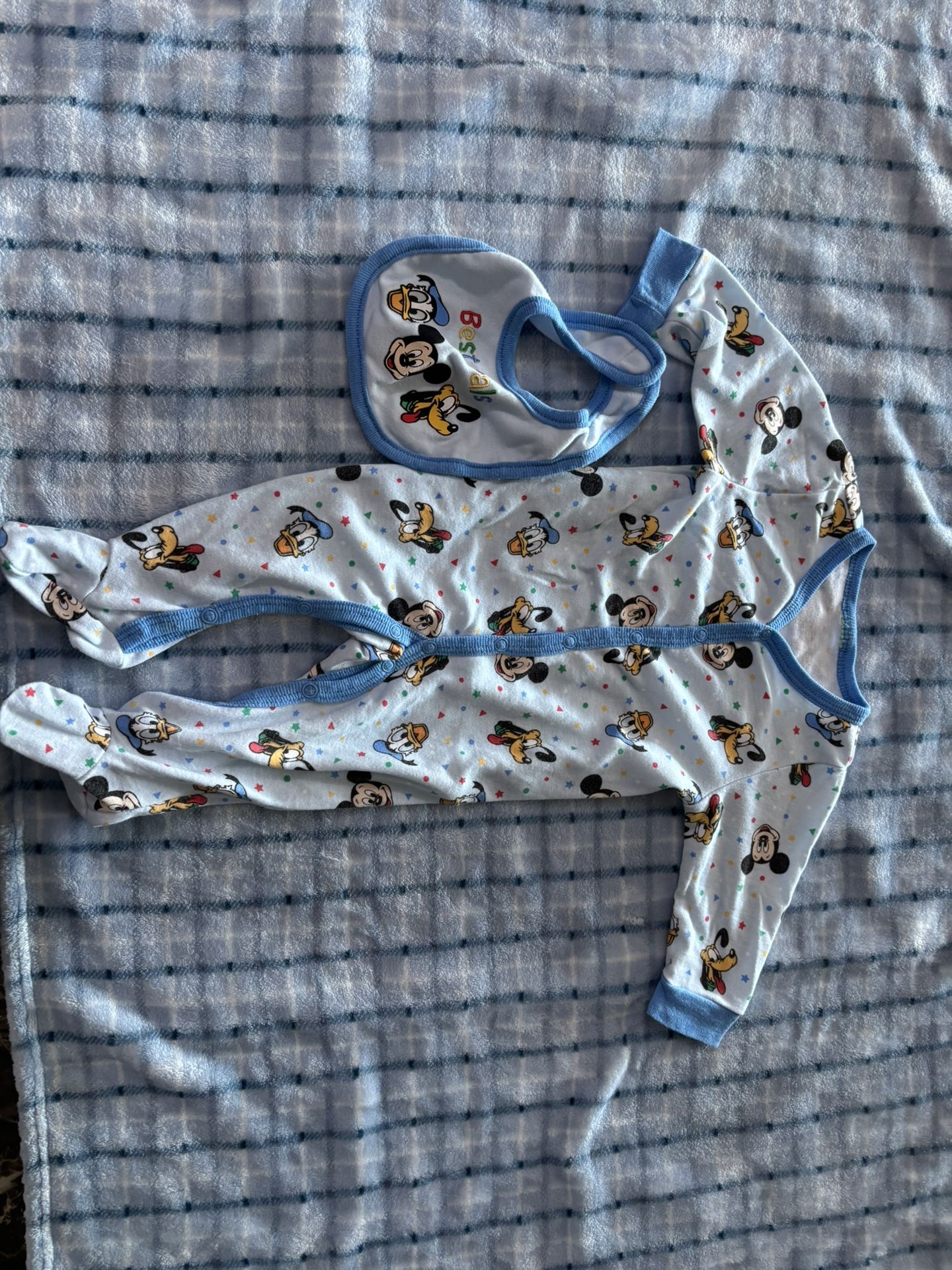 Baby Boy Pajama Set With Bib