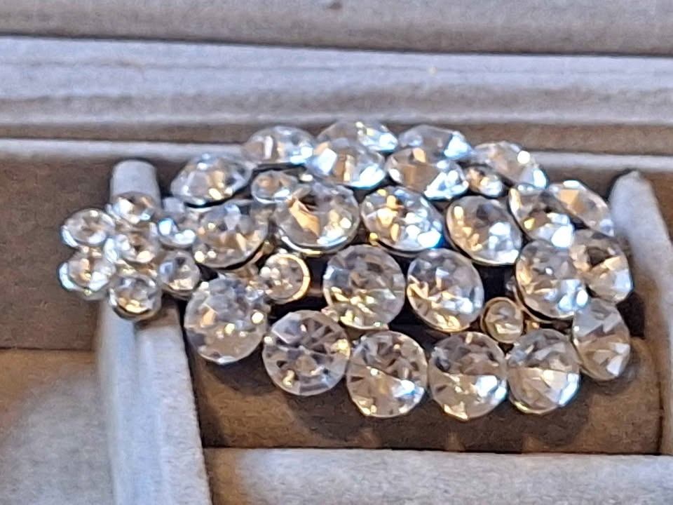 Vintage Large Rhinestone Brooch