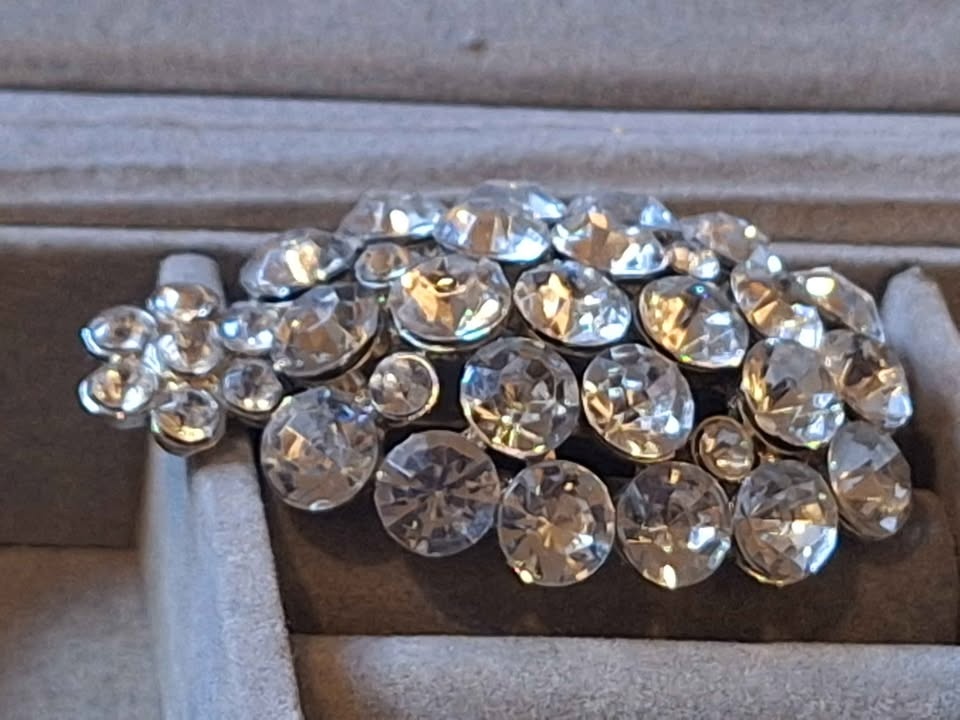 Vintage Large Rhinestone Brooch - photo 2