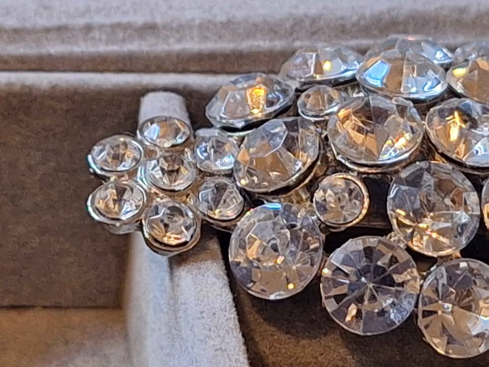Vintage Large Rhinestone Brooch - photo 3