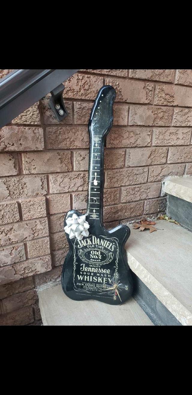 Jack Daniel's Clock Guitar
