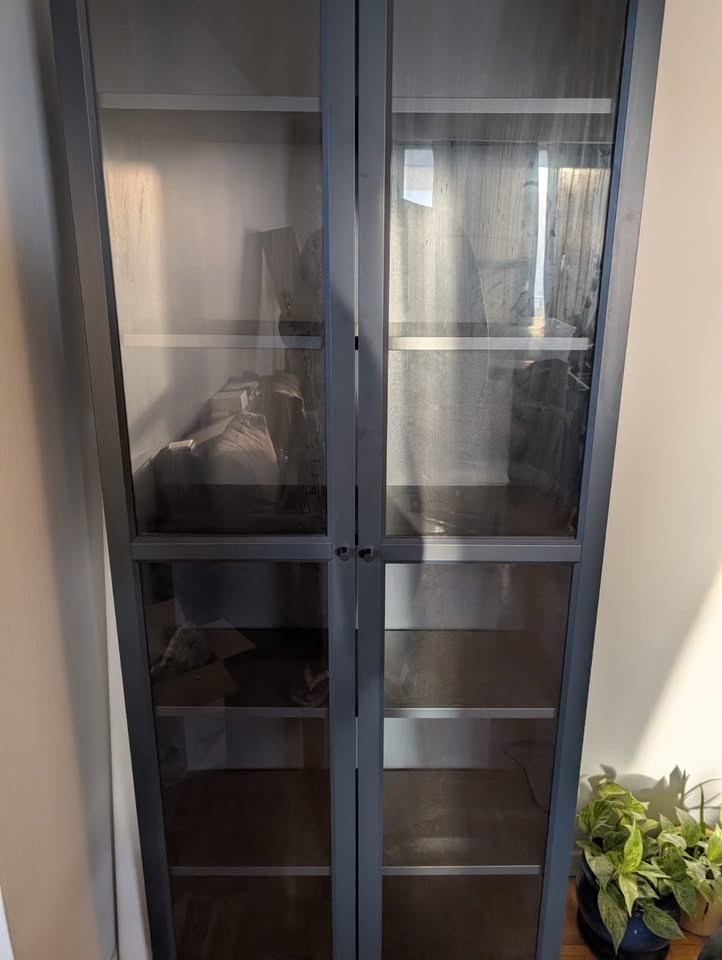 IKEA BILLY Bookcase with Glass Doors — Moving Sale - photo 2
