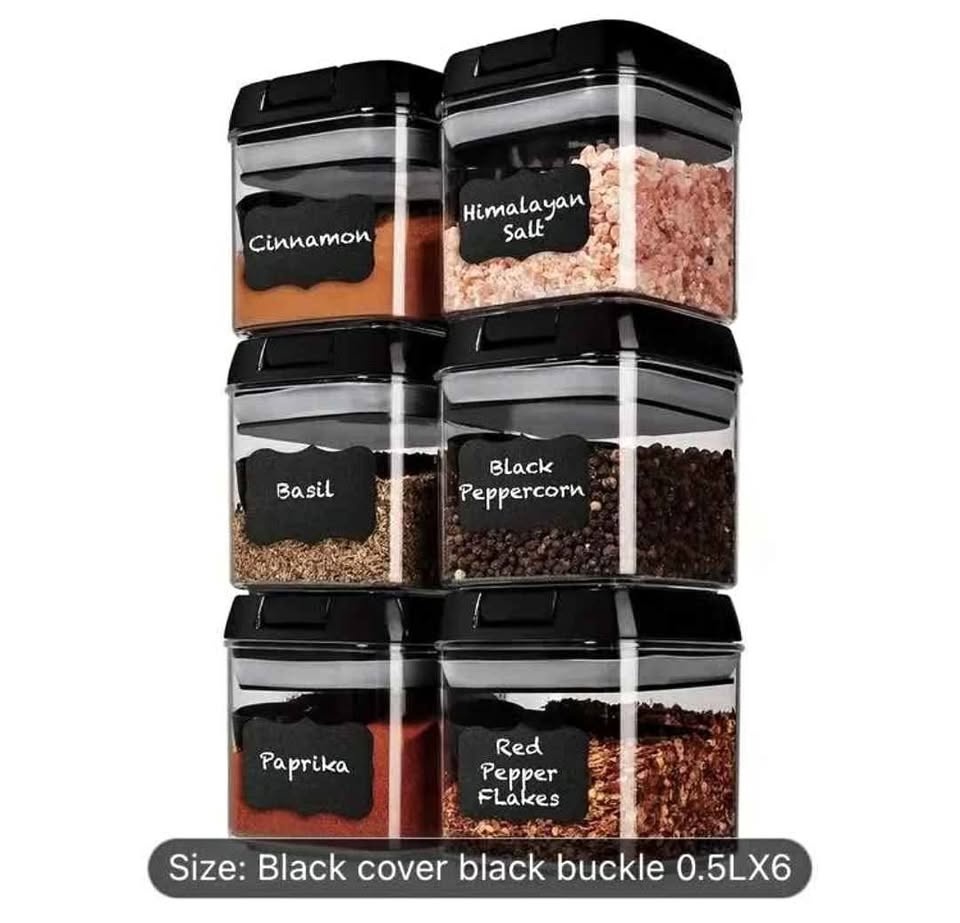 Brand new 6pc BPA free 0.5ml airtight containers set