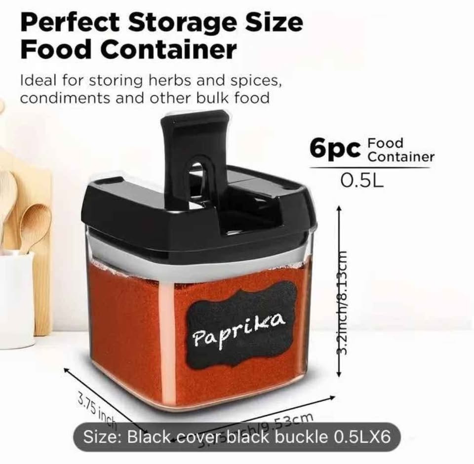 Brand new 6pc BPA free 0.5ml airtight containers set - photo 4