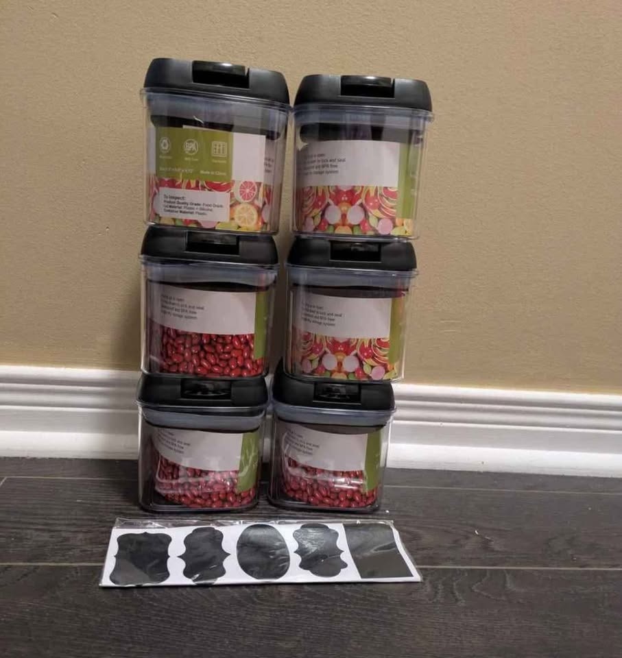 Brand new 6pc BPA free 0.5ml airtight containers set - photo 5