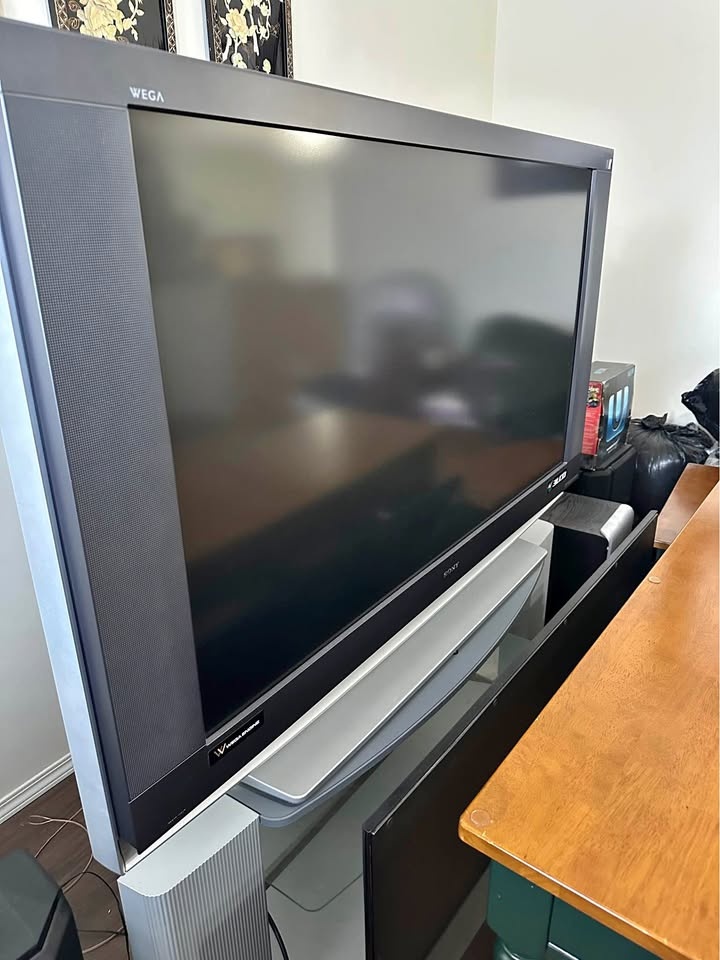 Large TV with stand