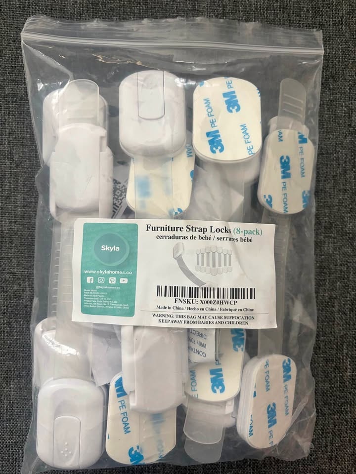 Baby Safety Cabinet Locks – 7 Pack (New)