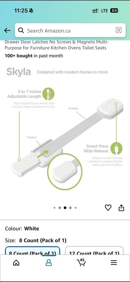 Baby Safety Cabinet Locks – 7 Pack (New) - photo 3