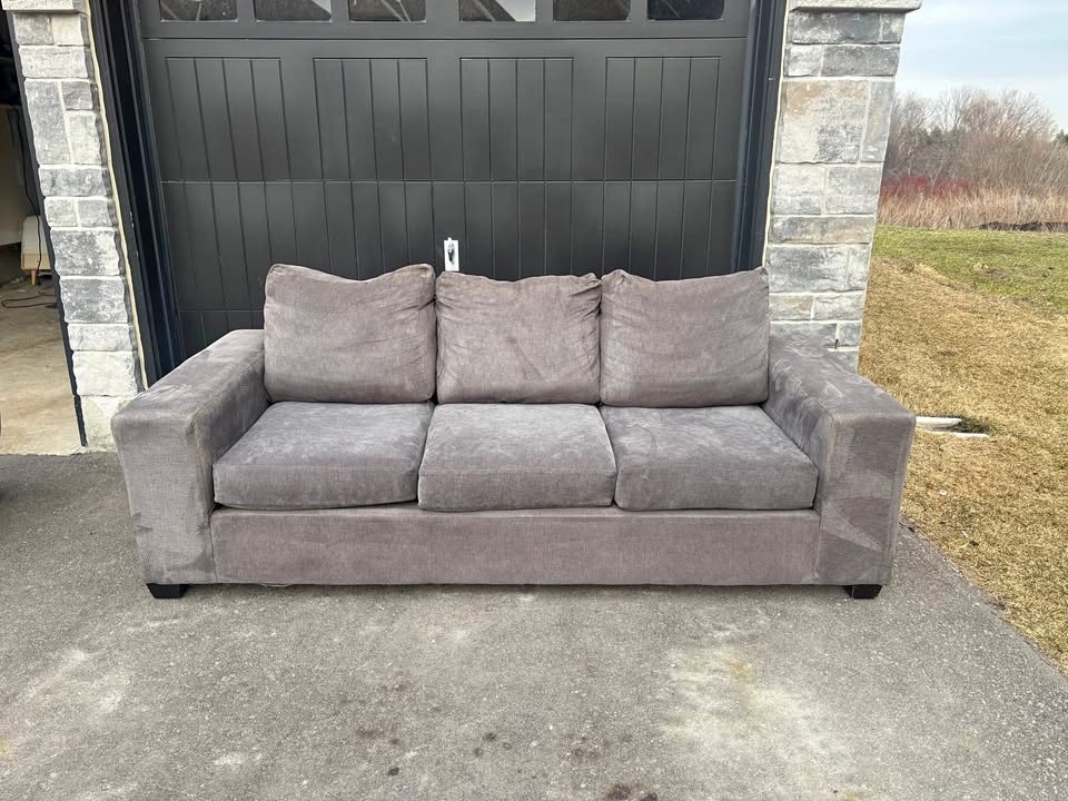 Leons Grey 3 Seater Sofa - Free Delivery | Great Condition