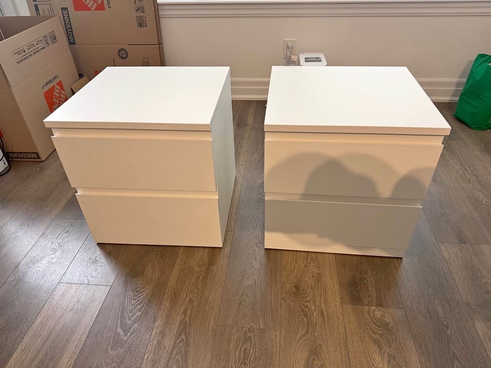 White Nightstands - Set of 2 or Single