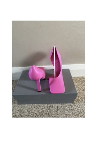 Balenciaga Void D’Orsay Pump Neon Pink EU 38 US 7 - New - photo 3