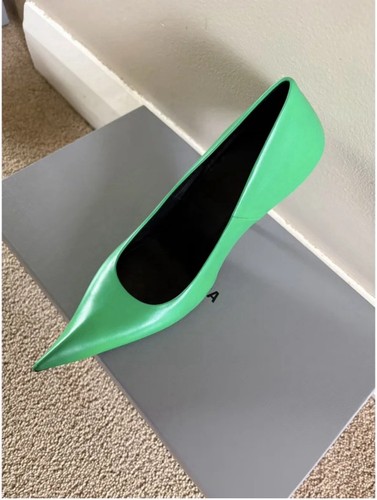 Balenciaga Essex Pump Shiny Green EU 37.5 US 7 - New w/ Box - photo 2
