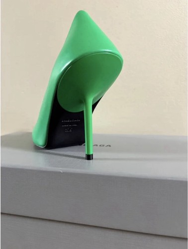 Balenciaga Essex Pump Shiny Green EU 37.5 US 7 - New w/ Box - photo 4