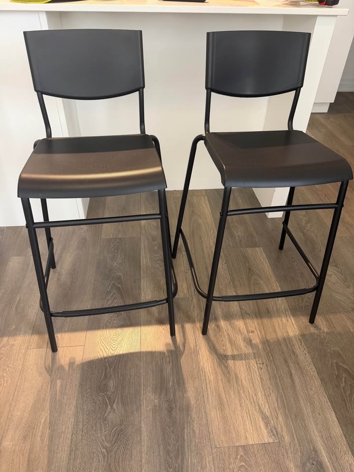 Black Bar Stools - Set of 2 or Single - photo 3