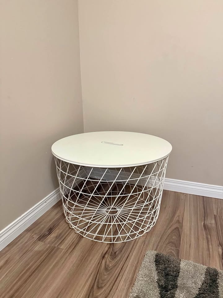 White Ikea Coffee/Storage Table
