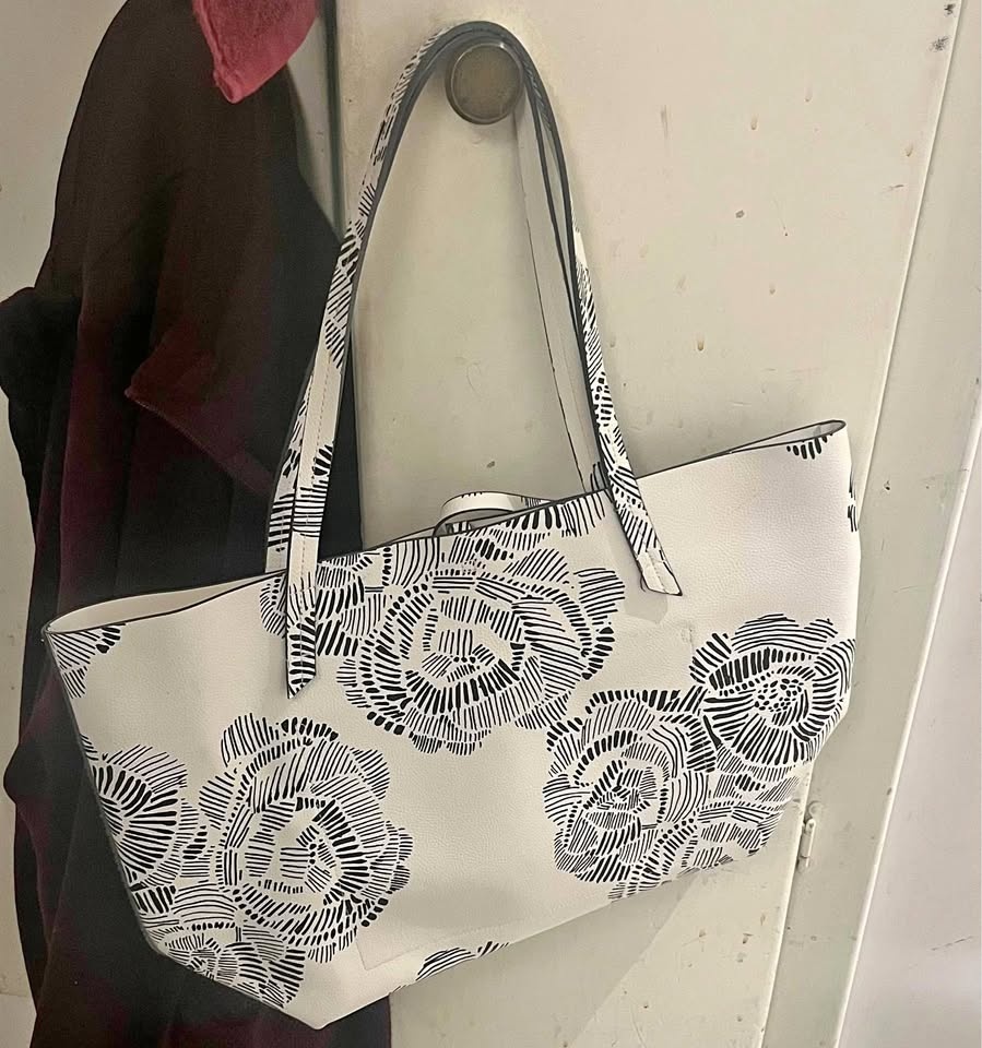 Indigo Floral Tote Bag