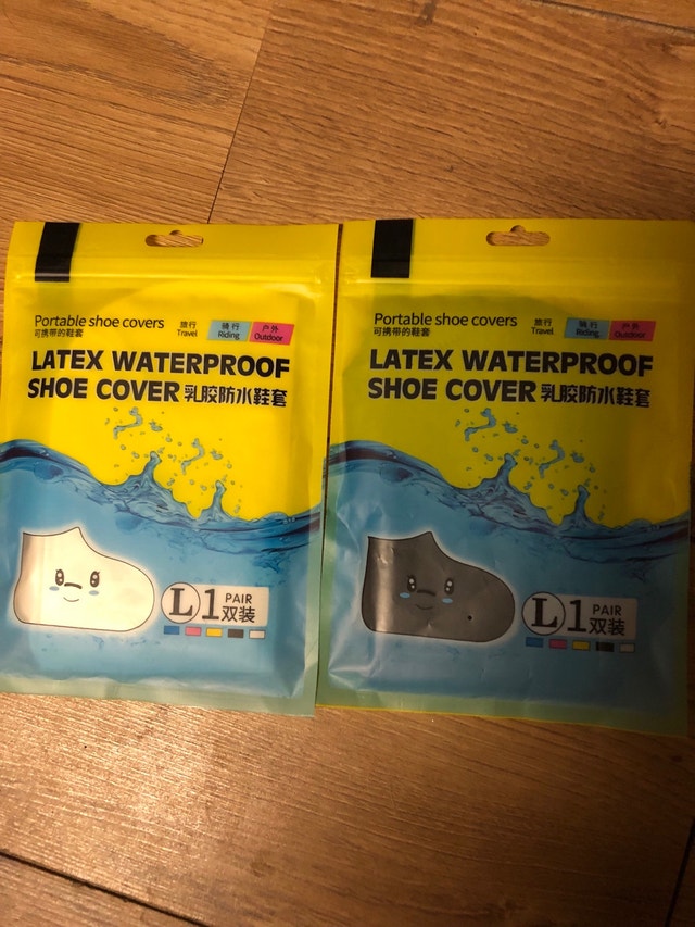 Silicone Shoe Covers - Black & White