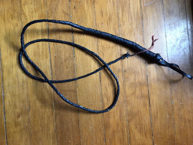 Leather whip