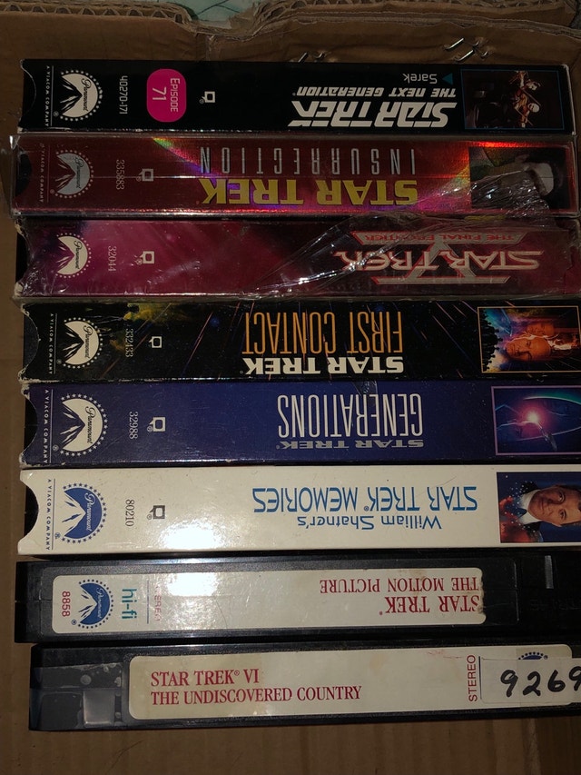Star Trek VHS lot
