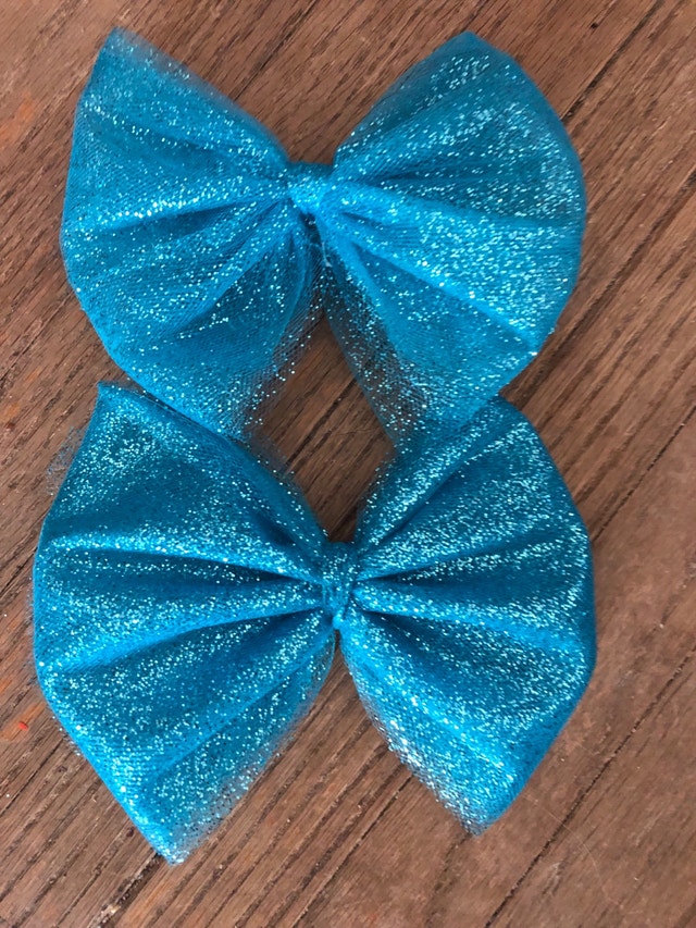 Tulle Glitter Bow