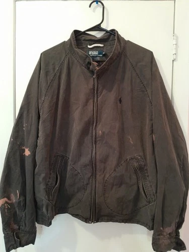 Vintage Polo Ralph Lauren Harrington Jacket 90’s Brown Cotton XX - photo 4