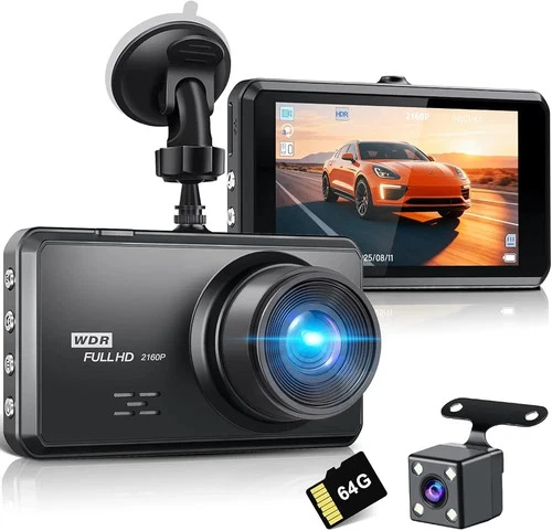 Miden S7 4K Dash Cam Front/Rear + 64GB SD Card