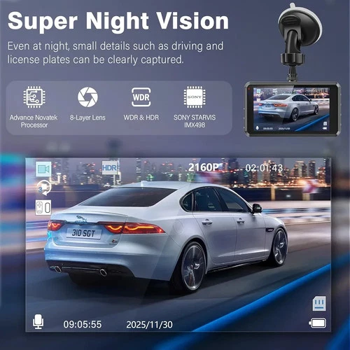 Miden S7 4K Dash Cam Front/Rear + 64GB SD Card - photo 3