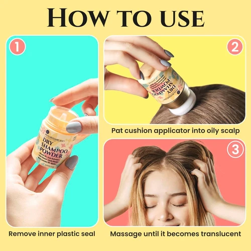 Non Aerosol Dry Shampoo Powder with Biotin - Powder Dry Shampoo - photo 3