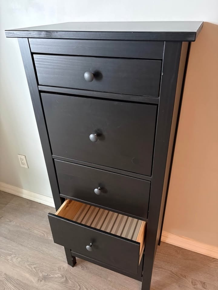 IKEA Hemnes 5-Drawer Chest Black-Brown - photo 3